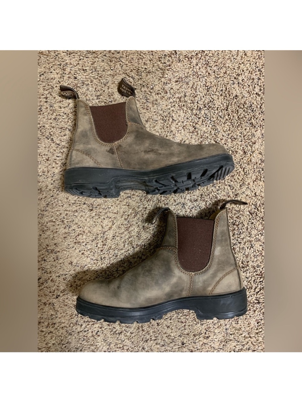 Blundstone rustic brown Chelsea boots 3au 6us. - Picture 4 of 6